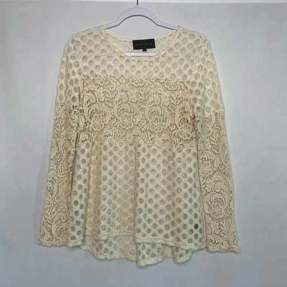 Sunday in Brooklyn Anthro Laced Interlude Top Size Small - Picture 5 of 10